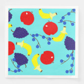 Rotende Früchte Serviette (Vorderseite)