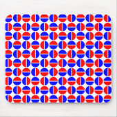 Rotende Kreise - Rot und Blau Mousepad (Vorne)