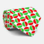 Rotende Kreise - Rot und Grün Krawatte (Gerollt)