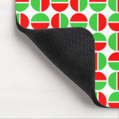 Rotende Kreise - Rot und Grün Mousepad (Ecke)
