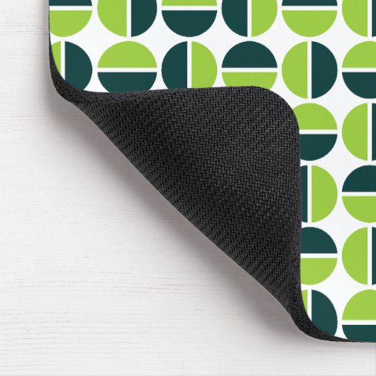 Rotende Kreise - Schattierungen grüner Flächen Mousepad (Ecke)