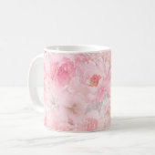 Rötenwasserfarben-Blumen Kaffeetasse (Vorderseite Links)