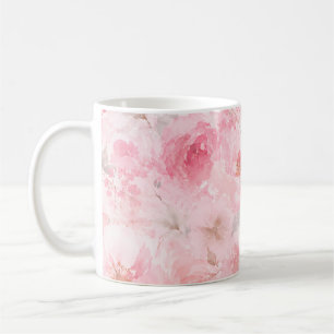 Rötenwasserfarben-Blumen Kaffeetasse