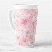 Rötenwasserfarben-Blumen Milchtasse (Linke Ecke)
