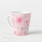 Rötenwasserfarben-Blumen Milchtasse (Linke Ecke)