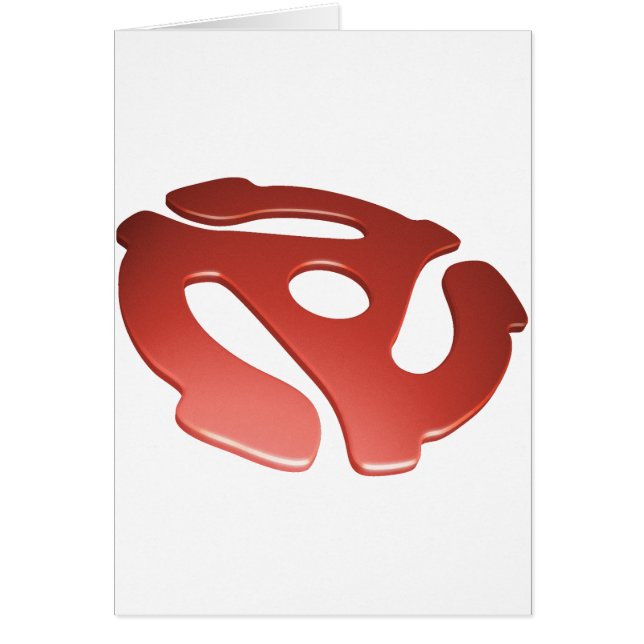 Roter 3D 45 U/min Adapter (Vorne)