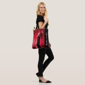 Roter Absatz-roter Bogen Tasche (Am Model)