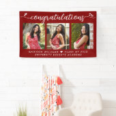 Roter Abschluss 3 Foto Moderne kalligraphische Her Banner (Insitu)