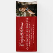 Roter Abschluss Banner (Vertikal)