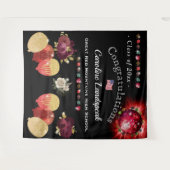 Roter Abschluss der Disco 2025 Wandteppich (Vorderseite (Horizontal))