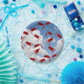 Roter Abschluss Hut am Himmel Pappteller (Party)