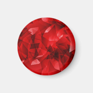 Roter abstrakter geometrischer Hintergrund-51083 Magnet