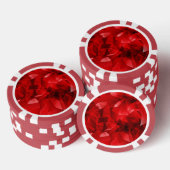 Roter abstrakter geometrischer Hintergrund-51083 Pokerchips (Stapel)