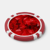 Roter abstrakter geometrischer Hintergrund-51083 Pokerchips (Einzeln)