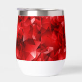 Roter abstrakter geometrischer Kristallhintergrund (Rechts)
