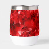Roter abstrakter geometrischer Kristallhintergrund (Links)