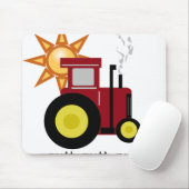 Roter Ackerschlepper Mousepad (Mit Mouse)