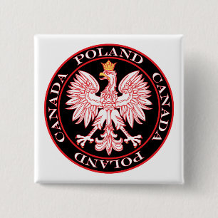 Roter Adler aus Polen Button