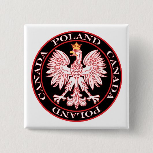 Roter Adler aus Polen Button (Vorderseite)