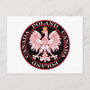 Roter Adler aus Polen Postkarte