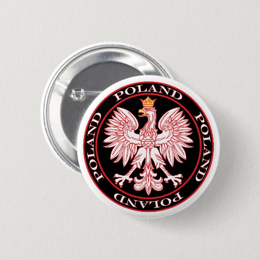 Roter Adler Button (Vorne & Hinten)