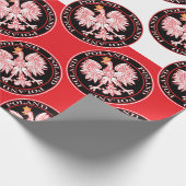 Roter Adler Geschenkpapier (Ecke)
