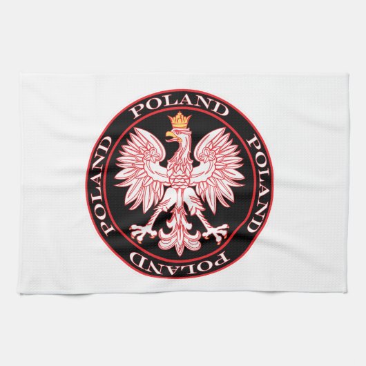 Roter Adler Geschirrtuch (Horizontal)