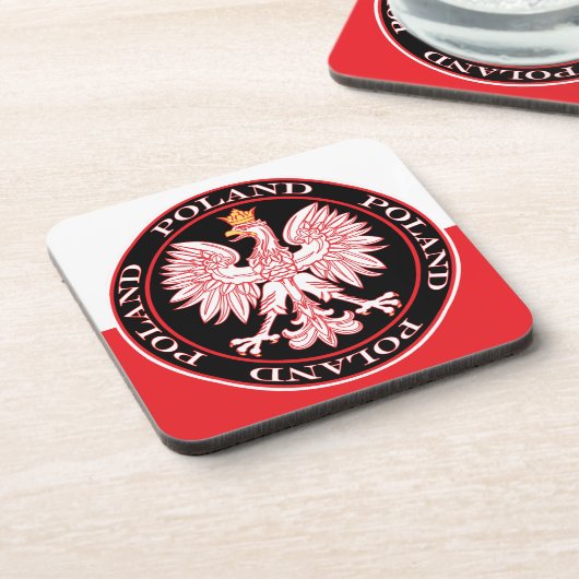 Roter Adler Getränkeuntersetzer (Linke Seite)