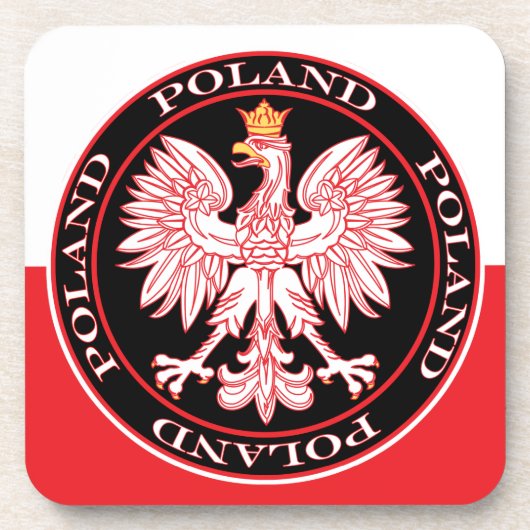 Roter Adler Getränkeuntersetzer (Vorderseite)