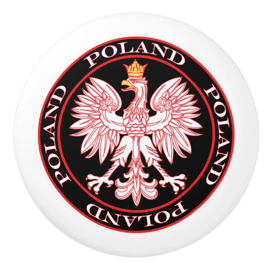 Roter Adler Keramikknauf (Vorderseite)