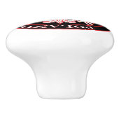 Roter Adler Keramikknauf (Seitenansicht)