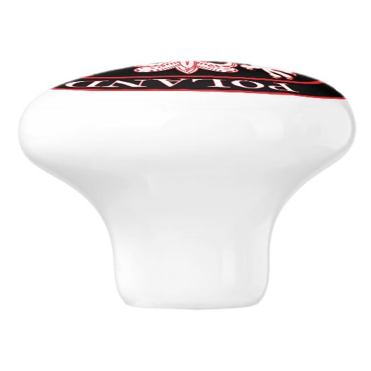 Roter Adler Keramikknauf (Seitenansicht)