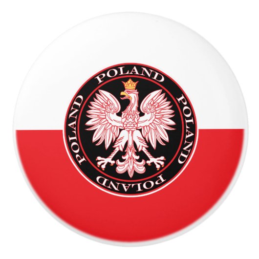 Roter Adler Keramikknauf (Vorderseite)