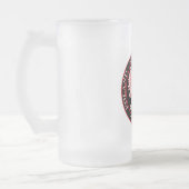 Roter Adler Mattglas Bierglas (Links)