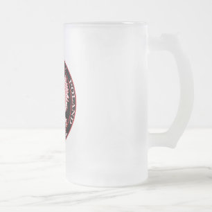 Roter Adler Mattglas Bierglas