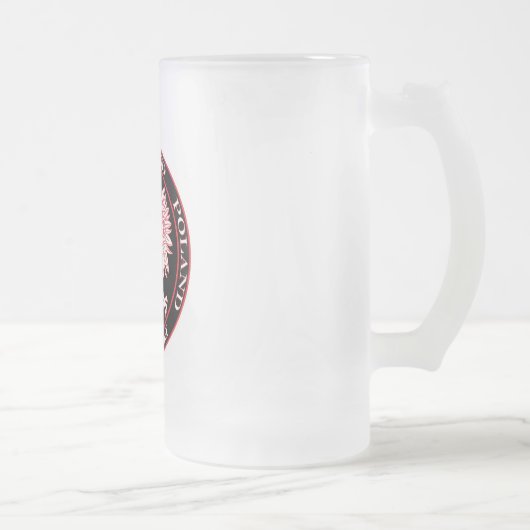 Roter Adler Mattglas Bierglas (Rechts)