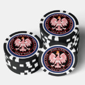 Roter Adler Pokerchips (Stapel)