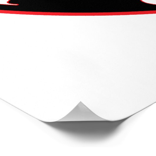 Roter Adler Poster (Ecke)