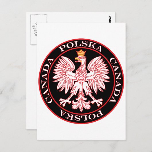 Roter Adler Postkarte (Vorne/Hinten)