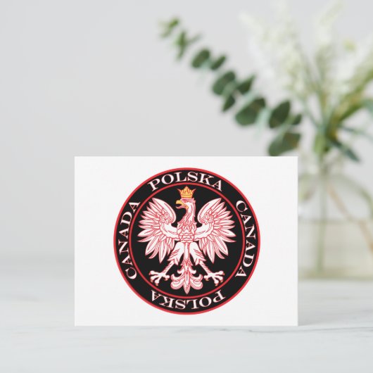 Roter Adler Postkarte (Stehend Vorderseite)