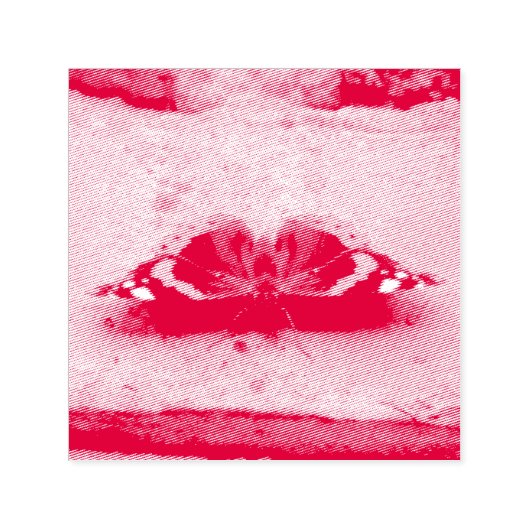 Roter Admiral Butterfly-Briefmarke Permastempel (Design)