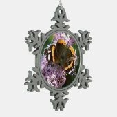 Roter Admiral Butterfly und Buddleia Ornament (Links)
