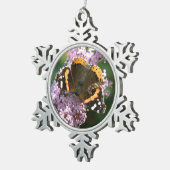 Roter Admiral Butterfly und Buddleia Ornament (Rechts)