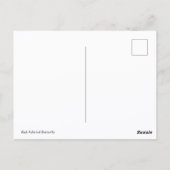 Roter Admiral Schmetterling Postkarte (Rückseite)