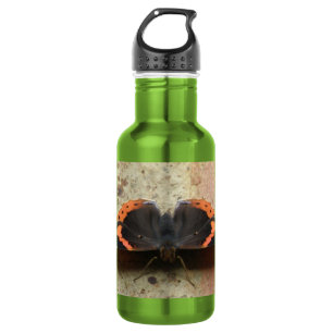 Roter Admiral Schmetterling Wasserflasche