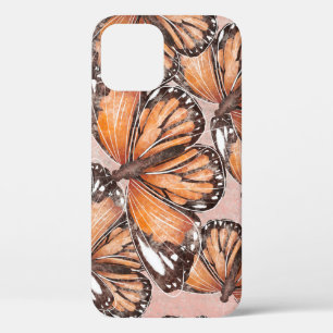 Roter Admiral Schmetterlinge Rosa Hintergrund Case-Mate iPhone Hülle