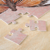 Roter Admiral Schmetterlinge Rosa Hintergrund Puzzle (Seite)