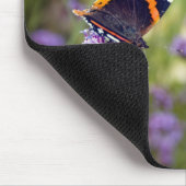 Roter Admirals-Schmetterling Mousepad (Ecke)