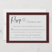 Roter Ahorn Hochzeit RSVP Save The Date (Vorderseite)