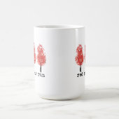 Roter Ahorn-LaufTassen Kaffeetasse (Mittel)